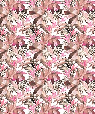 Binnenshuis verduisterend rolgordijn met roze bloemen