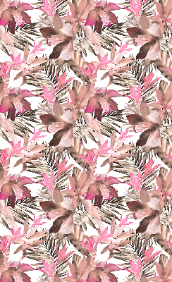 Binnenshuis verduisterend rolgordijn met roze bloemen