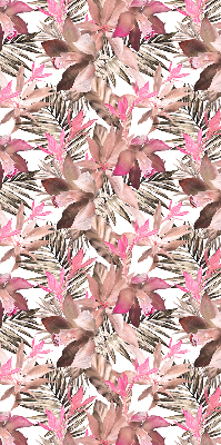 Binnenshuis verduisterend rolgordijn met roze bloemen