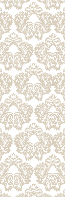 Verduisterend stoffen rolgordijn in beige met patroon