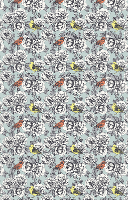 Verduisterend binnengordijn met bloemenprint