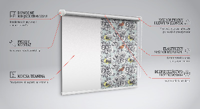 Verduisterend binnengordijn met bloemenprint