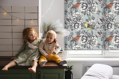 Verduisterend binnengordijn met bloemenprint