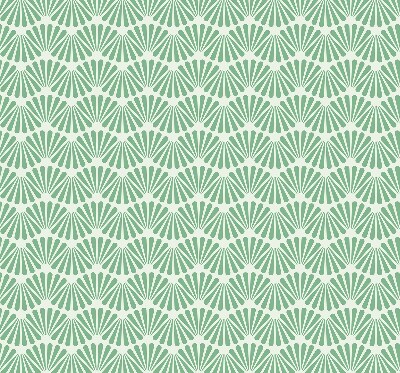 Binnenshuis verduisterend rolgordijn in groene slalom-uitvoering
