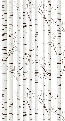 Verduisterend stoffen rolgordijn berken