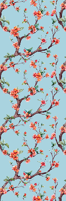 Verduisterend stoffen rolgordijn met bloemknoppen van bomen