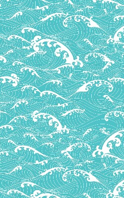Verduisterend rolgordijn voor raam in de kleur golven