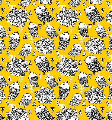 Verduisterend stoffen rolgordijn met vogels