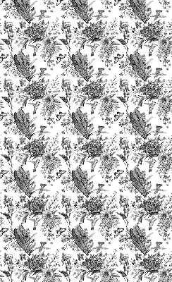 Verduisterend rolgordijn voor balkondeur met getekende natuurprint