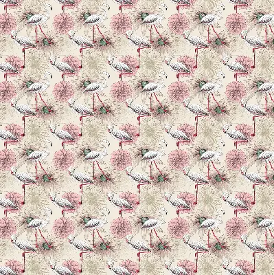 Verduisterend rolgordijn voor raam witte flamingo's