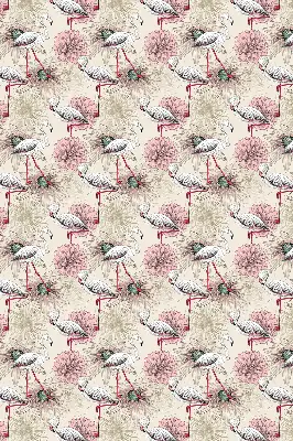 Verduisterend rolgordijn voor raam witte flamingo's