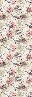 Verduisterend rolgordijn voor raam witte flamingo's