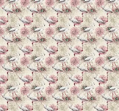 Verduisterend rolgordijn voor raam witte flamingo's