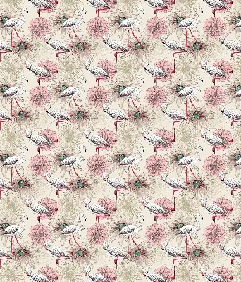 Verduisterend rolgordijn voor raam witte flamingo's