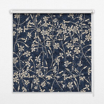 Verduisterend stoffen rolgordijn met bloemenprint