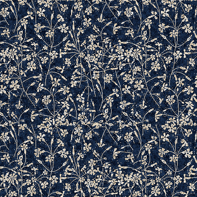 Verduisterend stoffen rolgordijn met bloemenprint