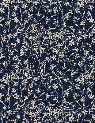 Verduisterend stoffen rolgordijn met bloemenprint