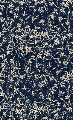 Verduisterend stoffen rolgordijn met bloemenprint