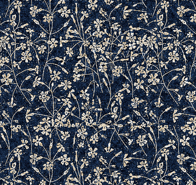 Verduisterend stoffen rolgordijn met bloemenprint