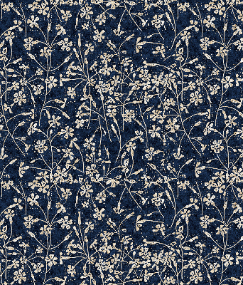 Verduisterend stoffen rolgordijn met bloemenprint