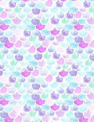 Verduisterend rolgordijn voor raam in kleurrijke schubbenpatroon