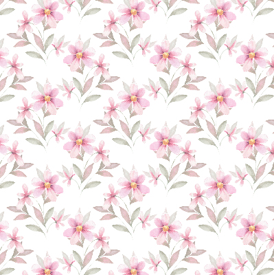 Verduisterend raamrolgordijn voor binnen in roze met bloemen