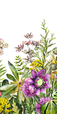 Verduisterend rolgordijn voor balkondeur bloemen
