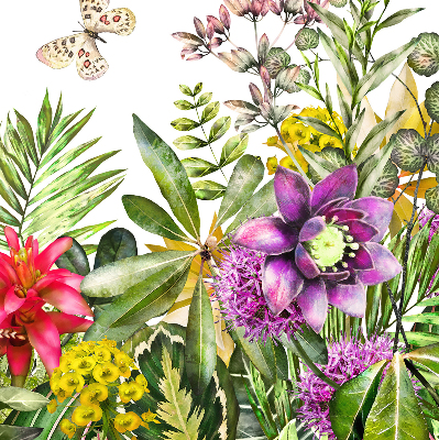 Verduisterend rolgordijn voor balkondeur bloemen