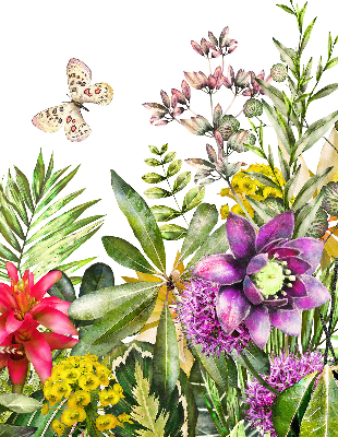Verduisterend rolgordijn voor balkondeur bloemen