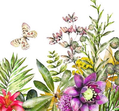 Verduisterend rolgordijn voor balkondeur bloemen