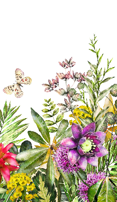 Verduisterend rolgordijn voor balkondeur bloemen