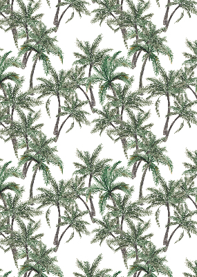 Verduisterend raamrolgordijn voor binnen met palmbomenprint