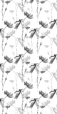 Verduisterend rolgordijn voor raam met getekende bloemen