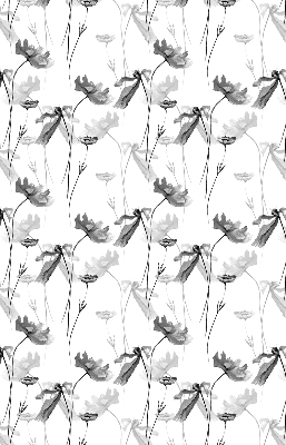 Verduisterend rolgordijn voor raam met getekende bloemen