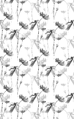 Verduisterend rolgordijn voor raam met getekende bloemen
