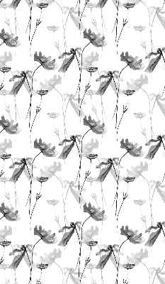 Verduisterend rolgordijn voor raam met getekende bloemen