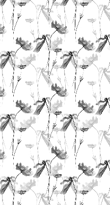 Verduisterend rolgordijn voor raam met getekende bloemen
