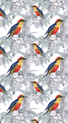 Verduisterend stoffen rolgordijn met een kleurrijk vogelmotief