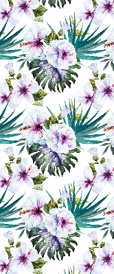 Verduisterend rolgordijn voor raam bloemen
