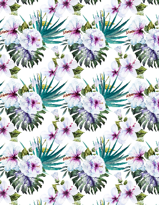 Verduisterend rolgordijn voor raam bloemen