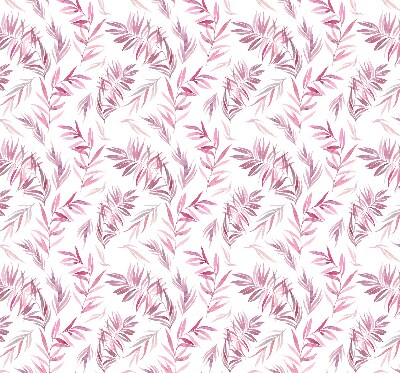 Binnenshuis verduisterend rolgordijn met roze bladeren
