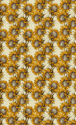 Verduisterend stoffen rolgordijn in de kleur Zonnebloem