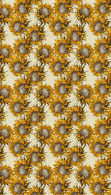 Verduisterend stoffen rolgordijn in de kleur Zonnebloem