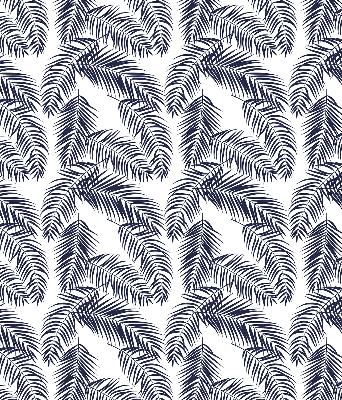 Verduisterend raamrolgordijn voor binnen met varenbladeren