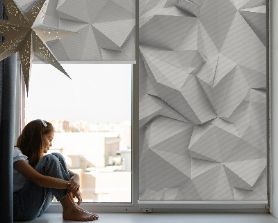 Verduisterend raamrolgordijn voor binnen voor de 3D papieren muur