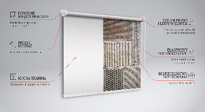 Binnenshuis verduisterend rolgordijn voor metalen wand