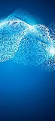 Binnenshuis verduisterend rolgordijn in blauwe animatiestijl
