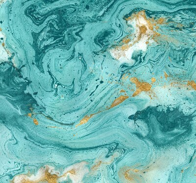 Binnenshuis verduisterend rolgordijn in turkoois graniet