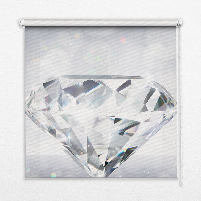 Verduisterend stoffen rolgordijn in de kleur diamanten