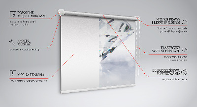 Verduisterend stoffen rolgordijn in de kleur diamanten